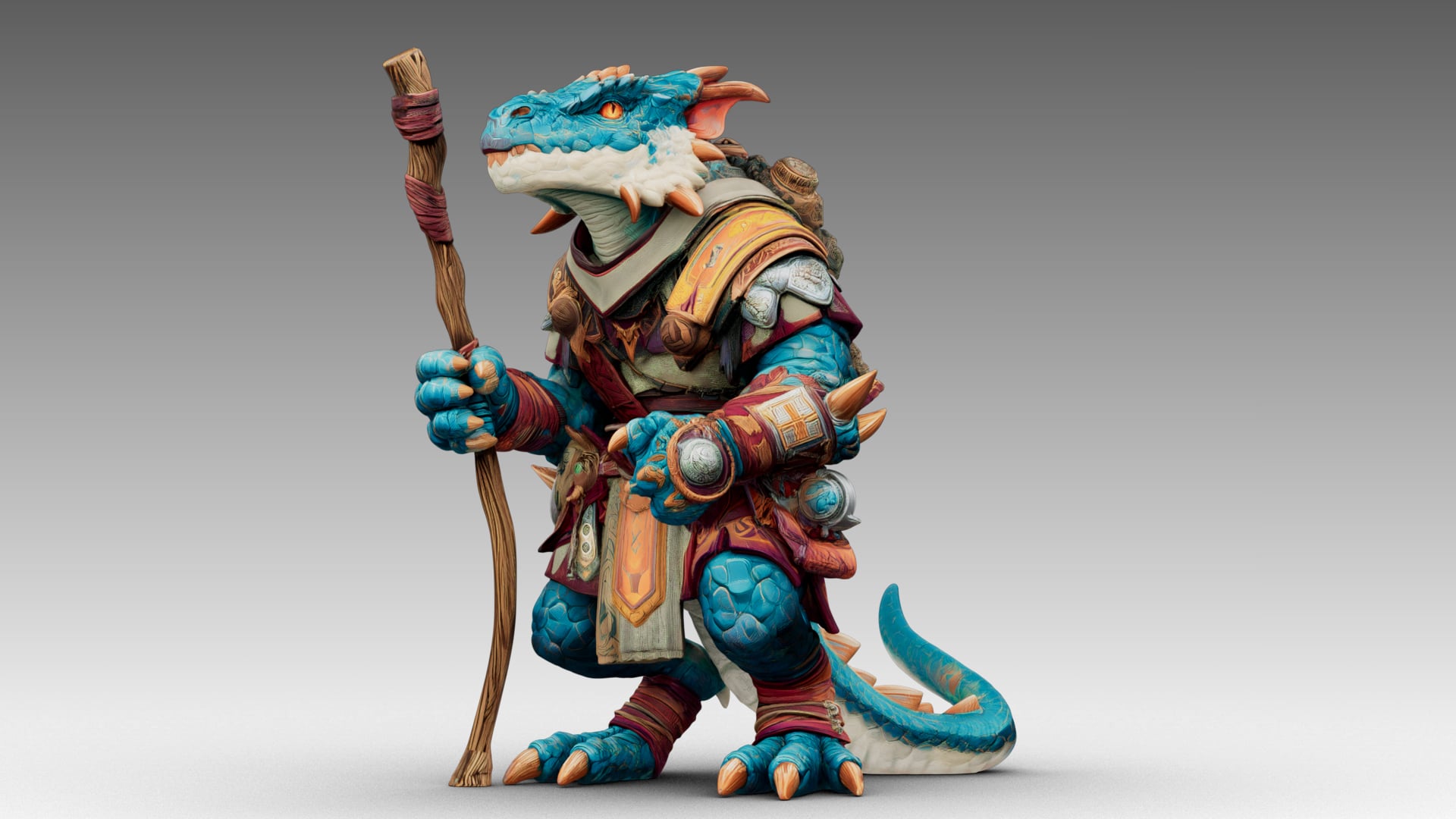 Azure Dragon Knight 3d model