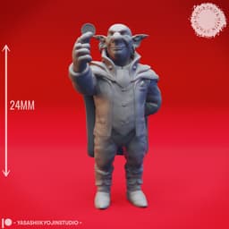 Deep Gnome - Jimjar - Tabletop Miniature (Pre-Supported) 3d model