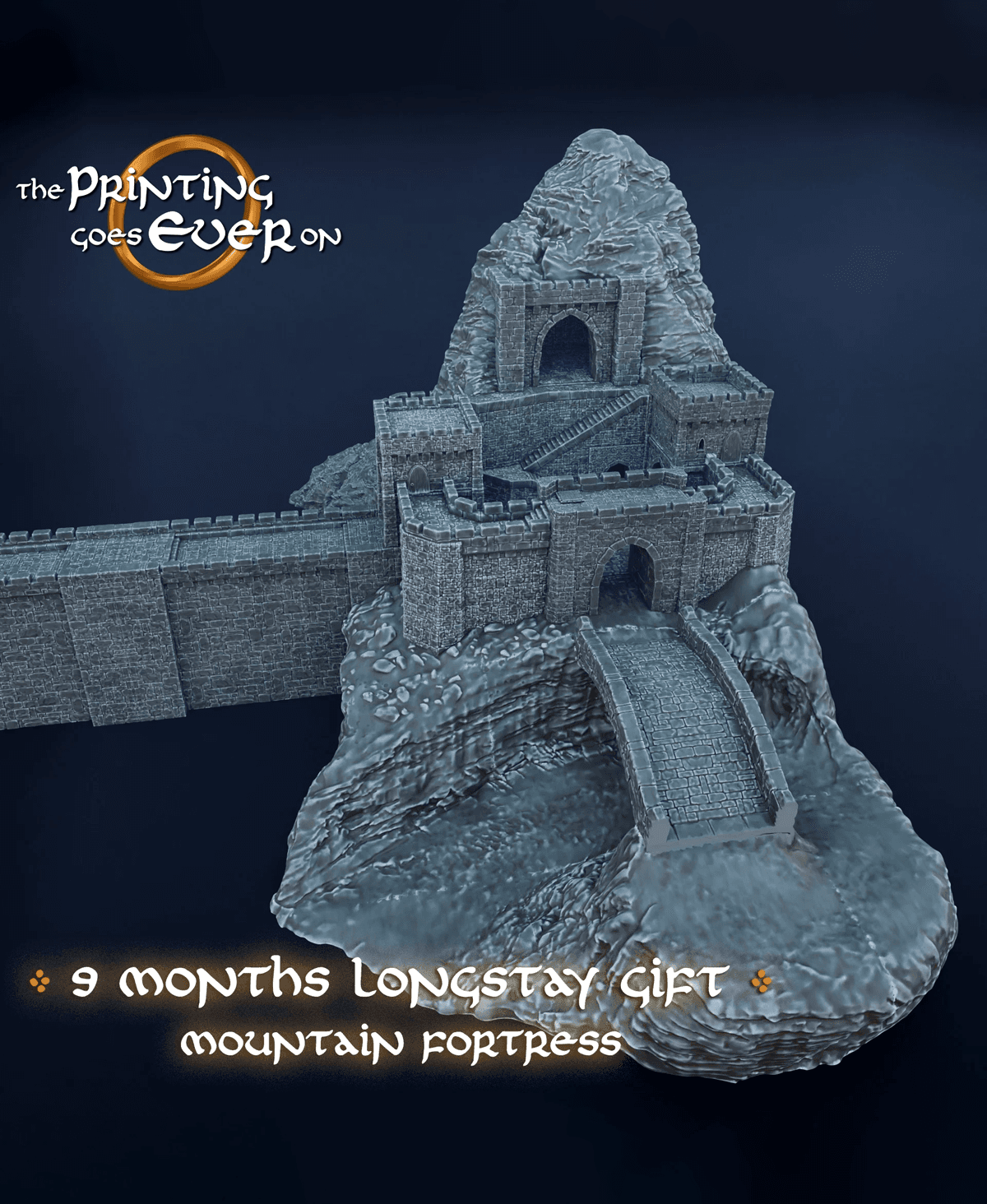 Mountain Fortress - Nine Month Longstay Gift 3d model