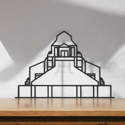 Macchu Pichu Line Art - Desktop Line Art 3d model