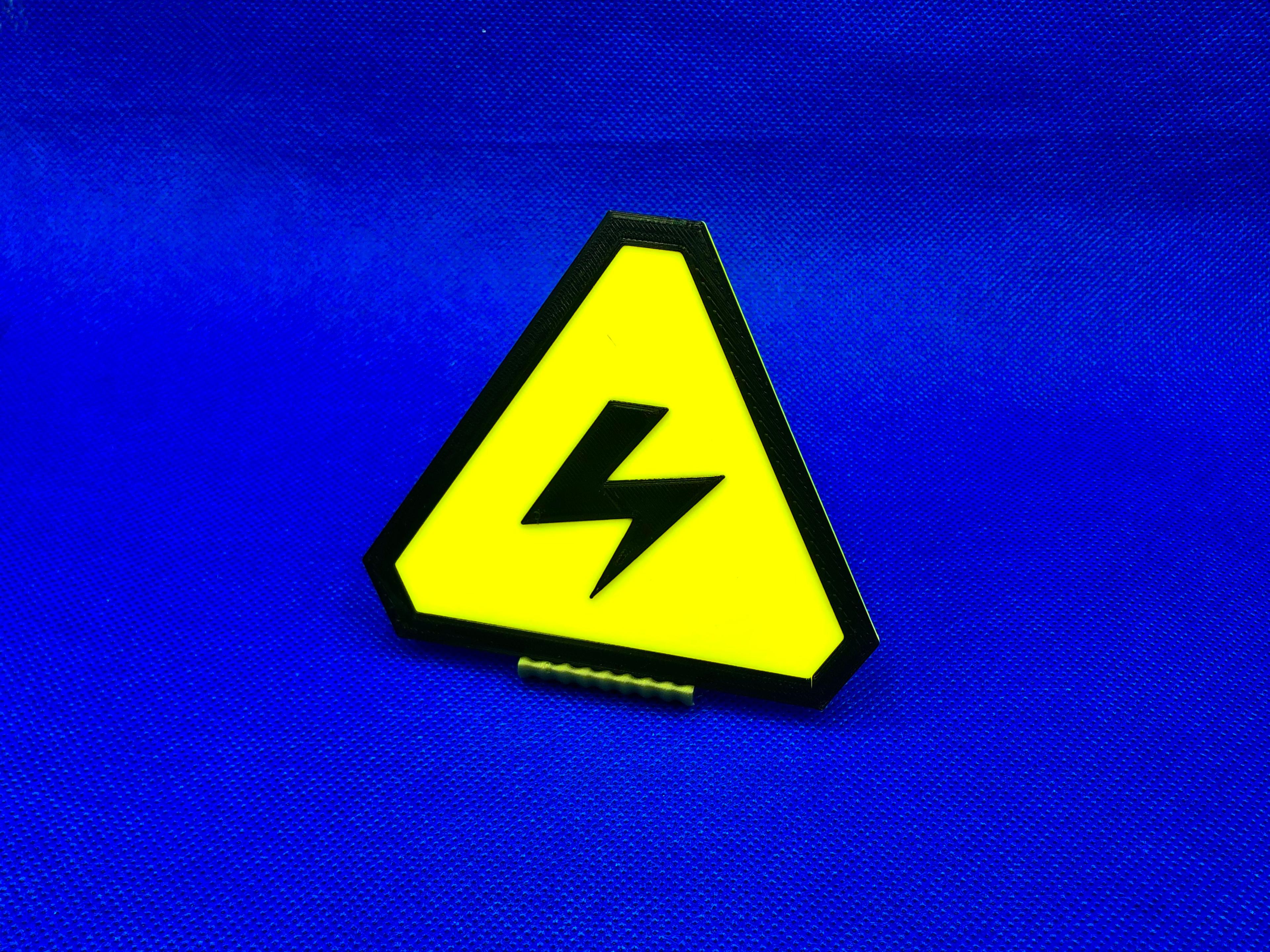 Warning Sign - High Voltage 3d model