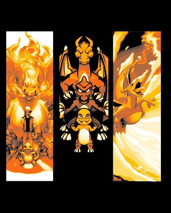 Pokengine Charizard Pokemon Fanart - Charizard evolution and Power - Set of 3 Bookmarks ...