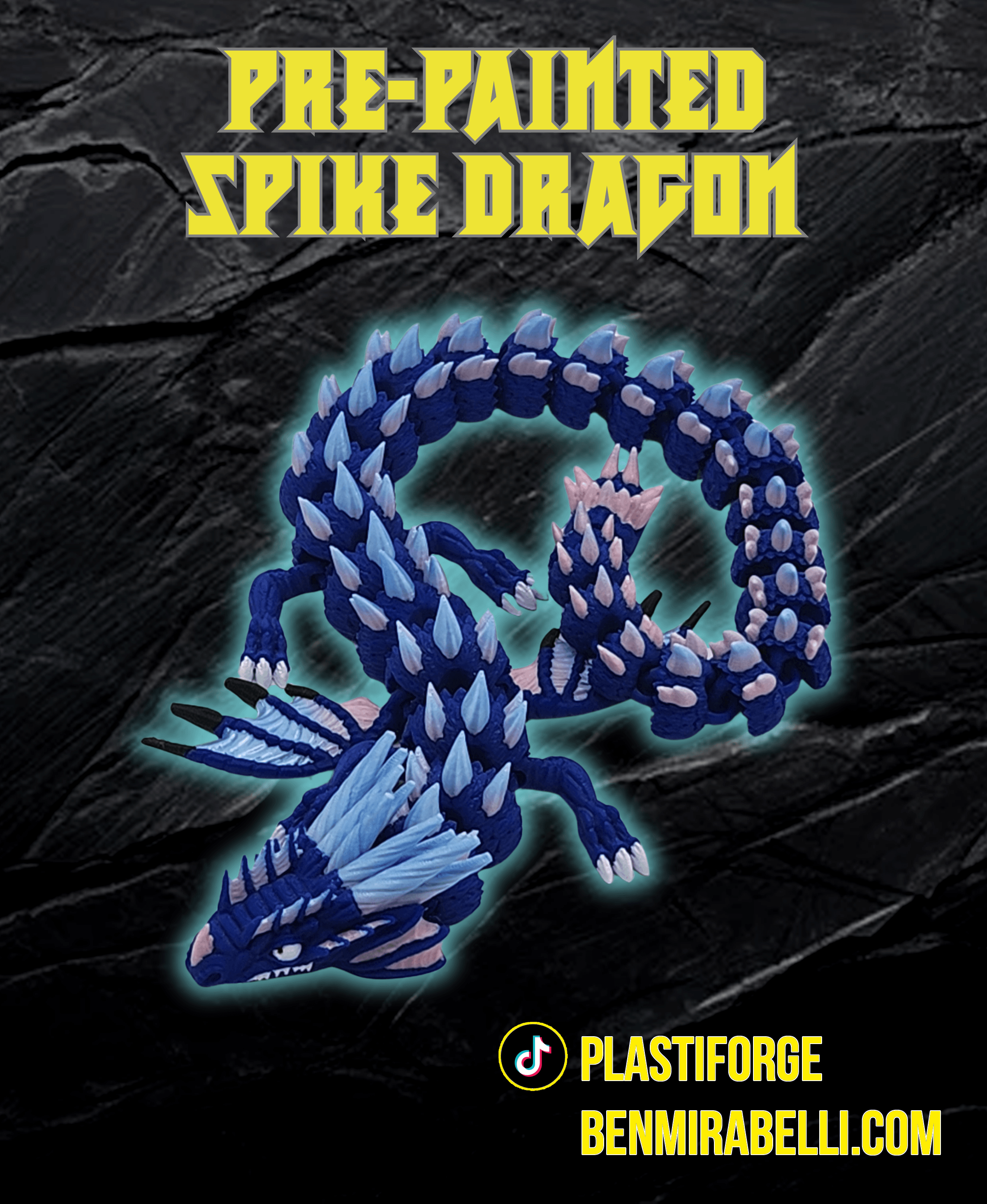 Pre-painted Shadow Spike Dragon 3d model