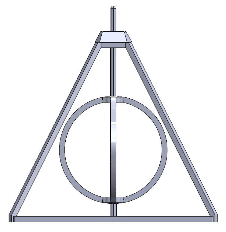 The deathly hallows 3D sige. 3d model