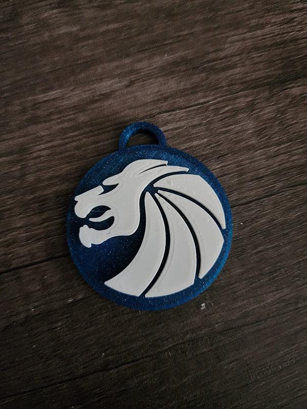 Seven Lions Logo Keychains  3d model