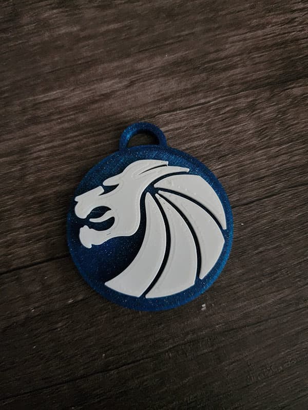 Seven Lions Logo Keychains 3d model