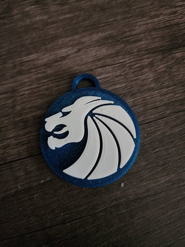 Seven Lions Logo Keychains 3d model
