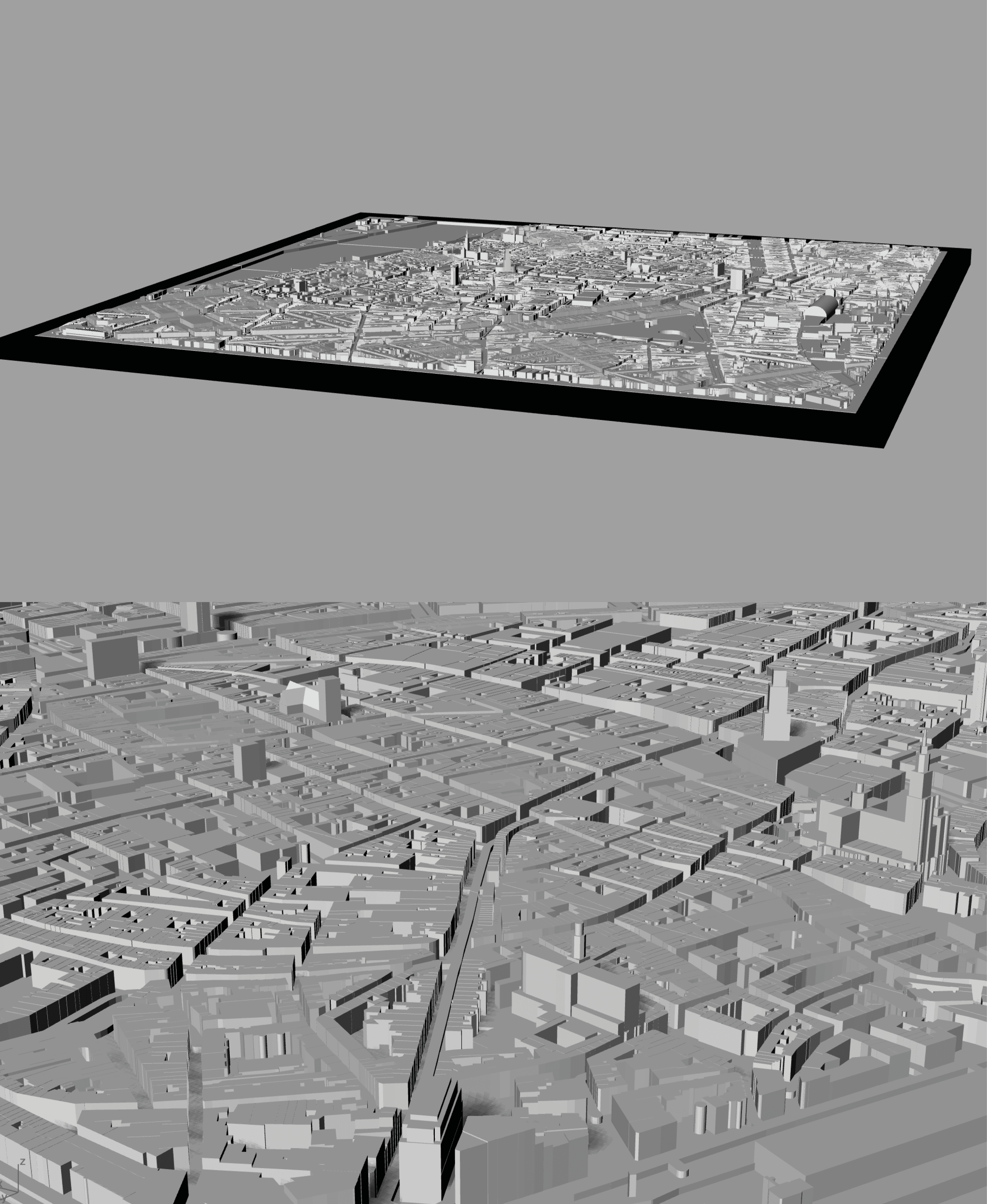 ANTWERP, Skyline 3d map 3d model