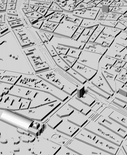 ANTWERP, Skyline 3d map 3d model