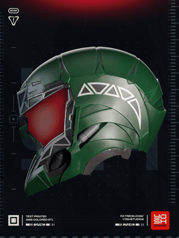 PS4 Scorpion Helmet 3D Printer STL 3d model