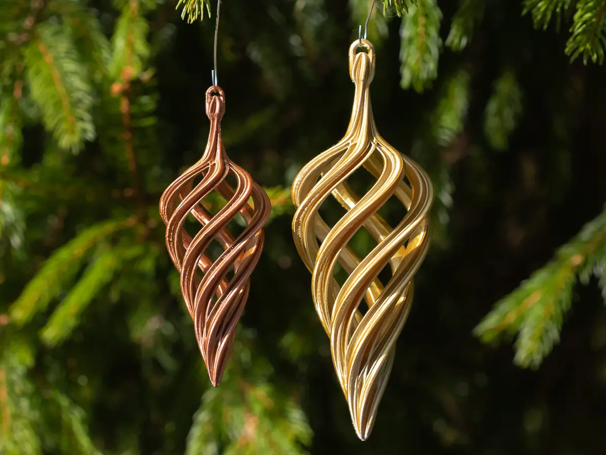 Christmas Spiral Teardrop 2023 3d model