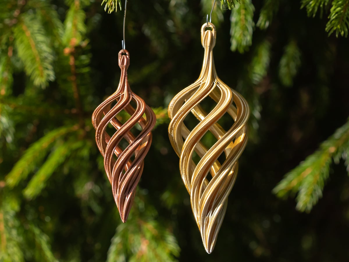 Christmas Spiral Teardrop 2023 3d model