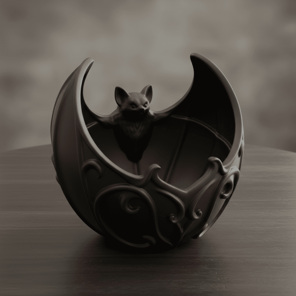 Bat Storage Basket High Detail STL Design 3d model