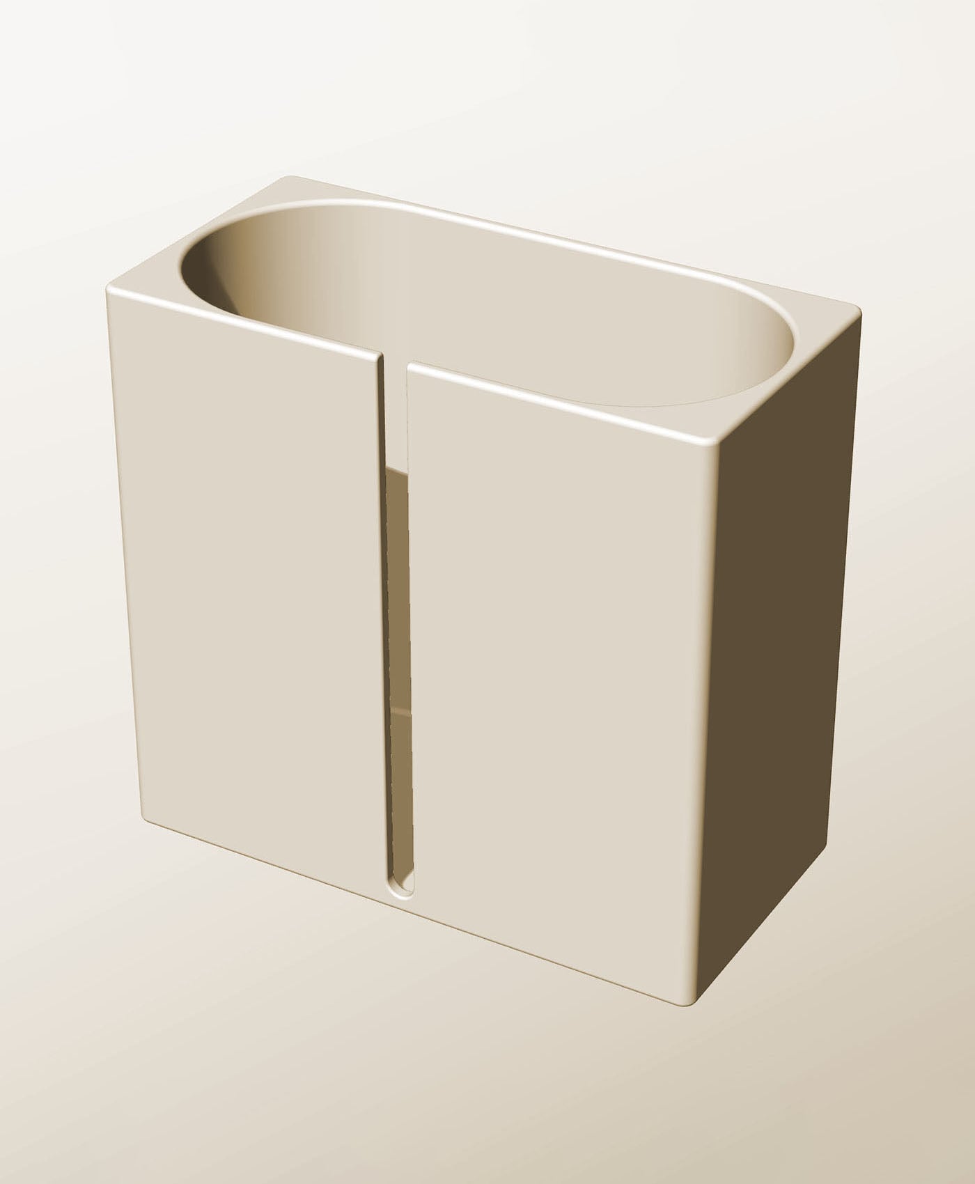 CX96-200-SB Modular Stacking slotted container for home decor 3d model