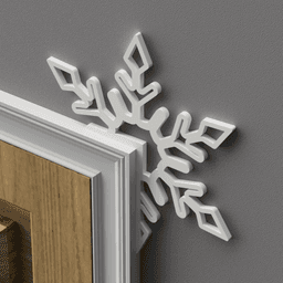 Snowflake Door Topper 3d model