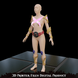 Psylocke Retro X Uniform Cosplay Accessories Marvel Rivals 3d model