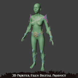 Psylocke Retro X Uniform Cosplay Accessories Marvel Rivals 3d model