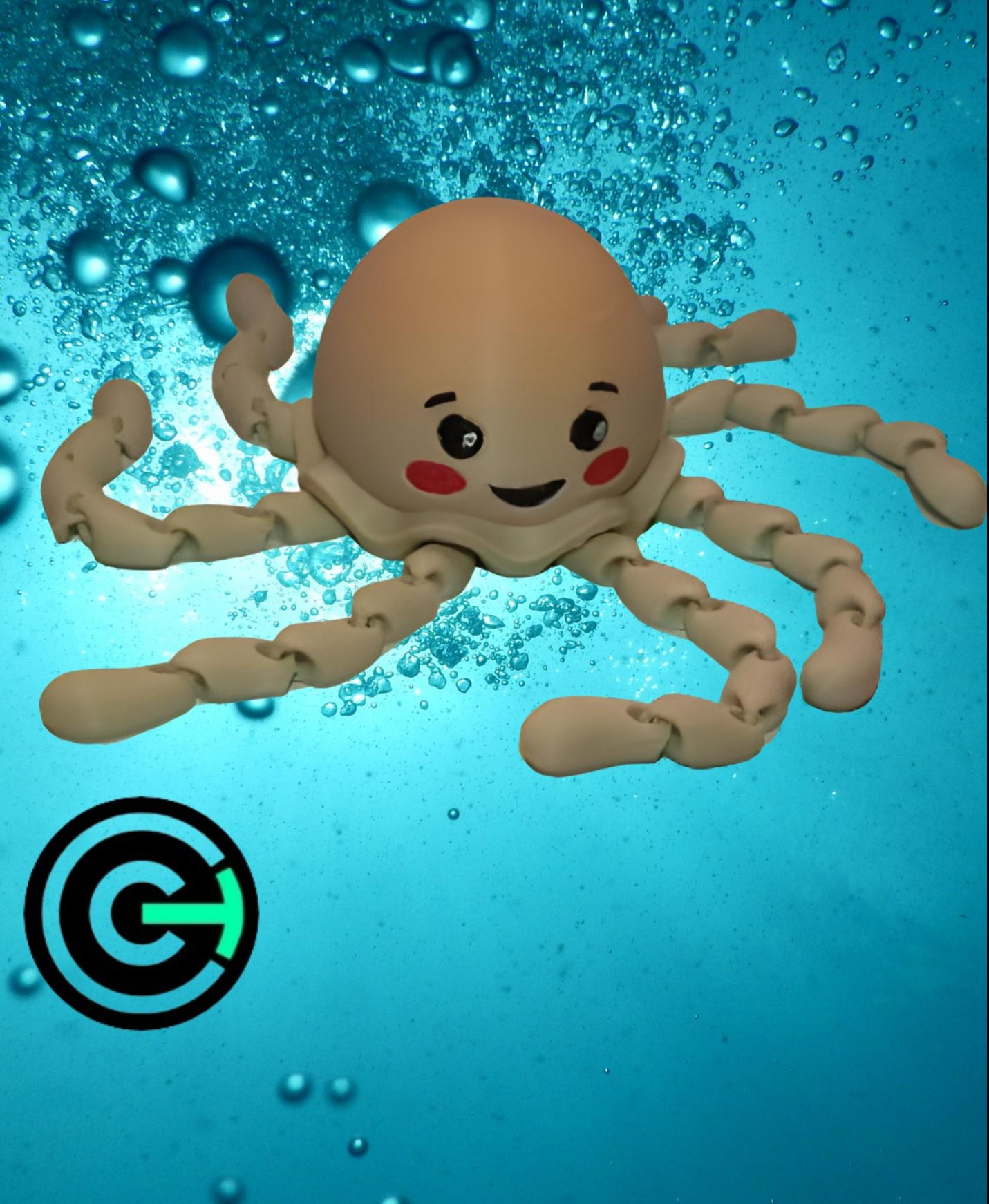 Jiggly Jellyfish (Articulated) - Are you ready for this jelly? - 3d model