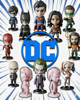 DC Comics STL Files - Superman Batman Wonder Woman - Superhero 3D Print Models 3d model
