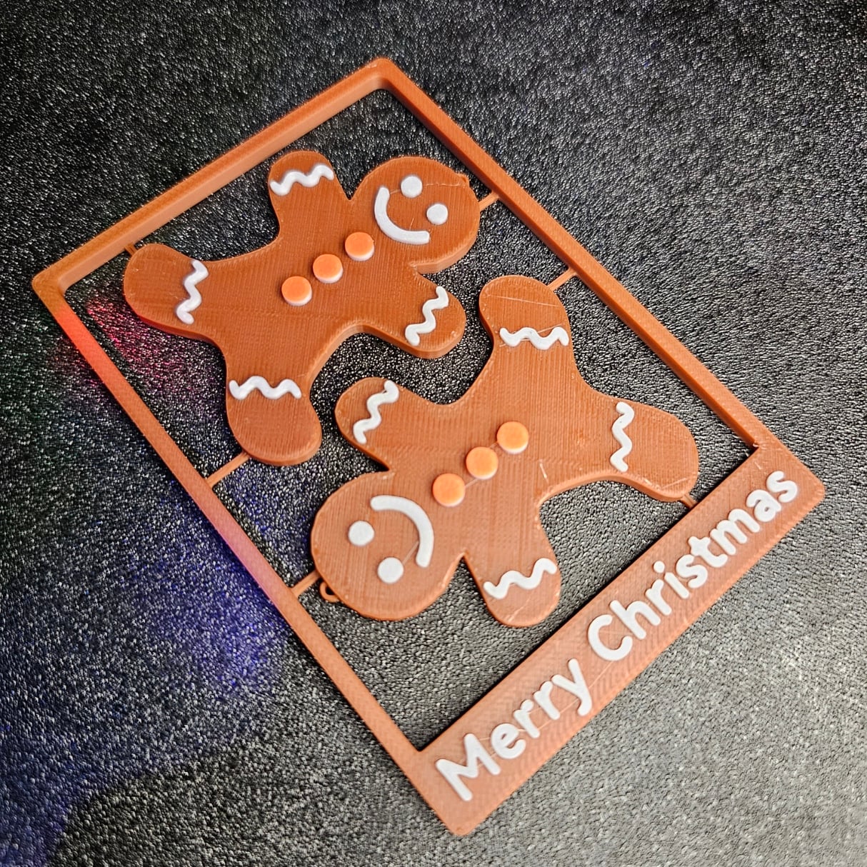 Ginger Bread Man Ornament Card .3mf 3d model
