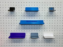 Pegboard Shelves With Universal Pegboard Hooks 3d model