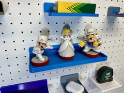 Pegboard Shelves With Universal Pegboard Hooks 3d model