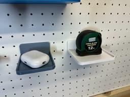 Pegboard Shelves With Universal Pegboard Hooks 3d model