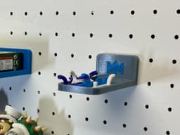 Pegboard Shelves With Universal Pegboard Hooks 3d model