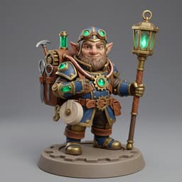 Iris and Orin - Clockwork Medic STL - Clockwork Gnome Tinkerers 3d model