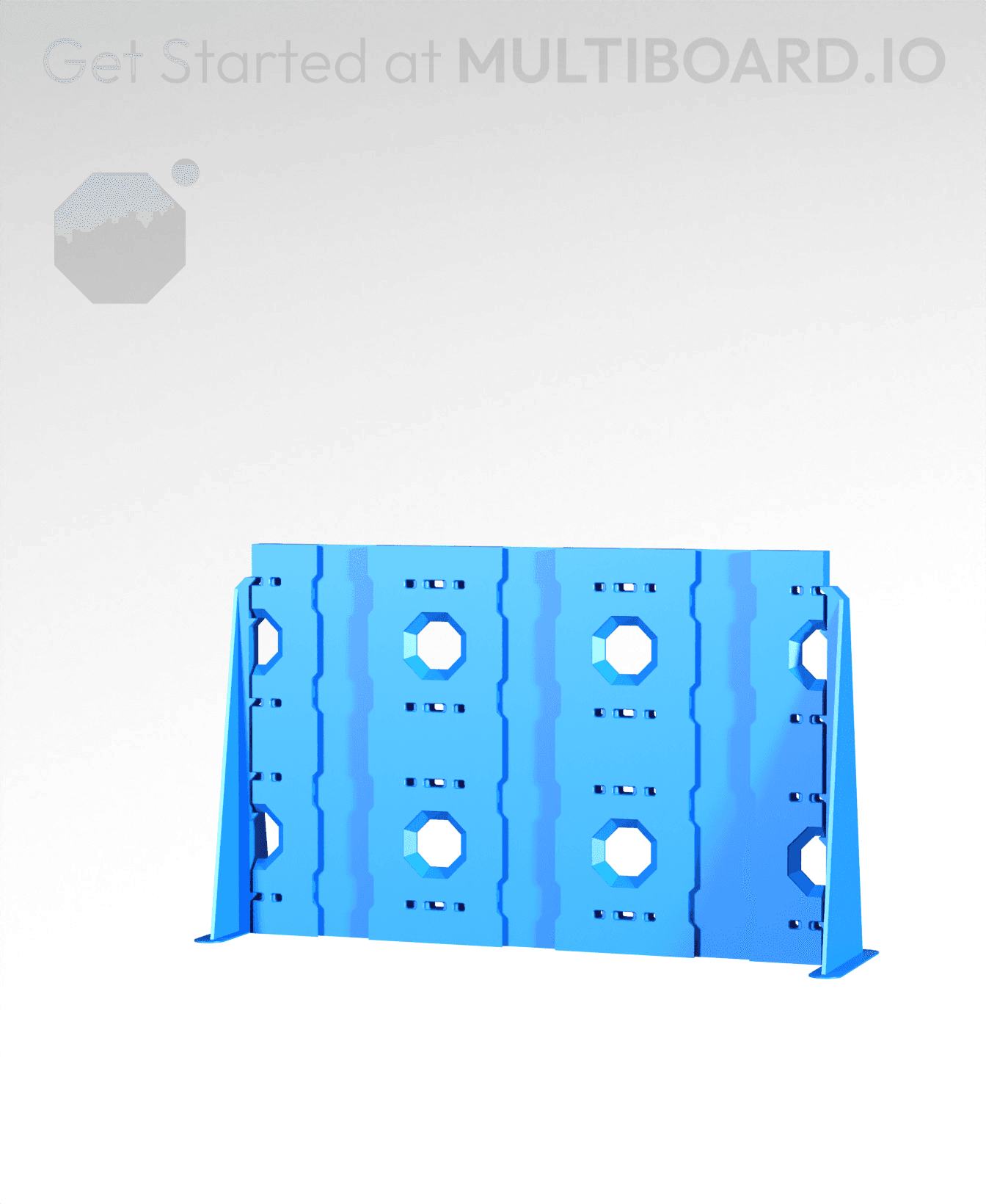 3x2 - Double-Sided - Lite Multipoint Rail - Mounting Plate 3d model