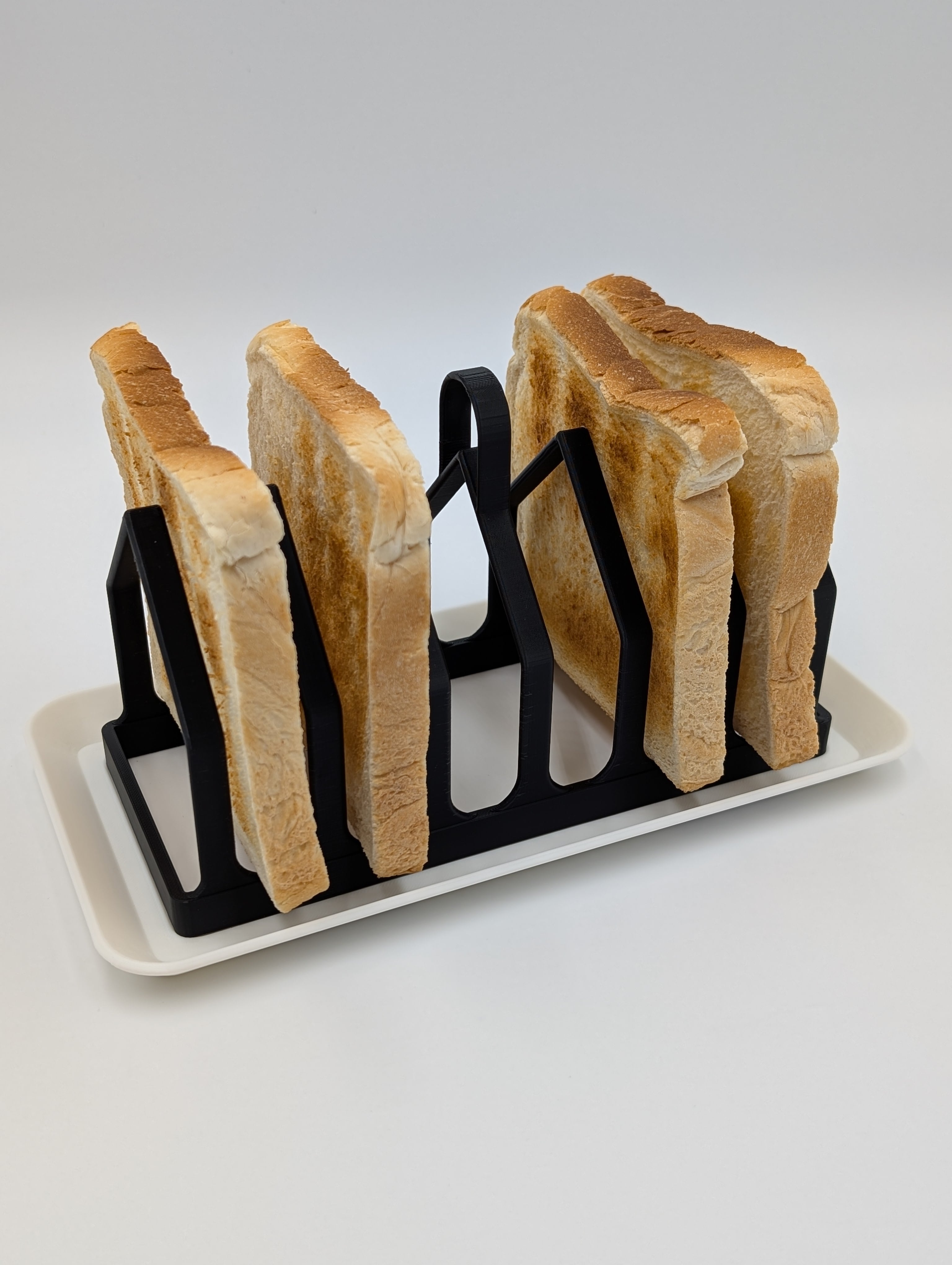 6-Slice Toast Rack & Tray triangular profile 3d model