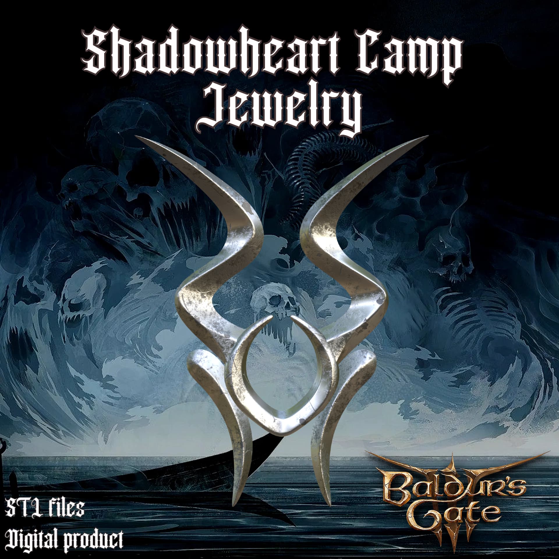 SHADOWHEART СAMP JEWELRY BALDURS GATE 3 3d model