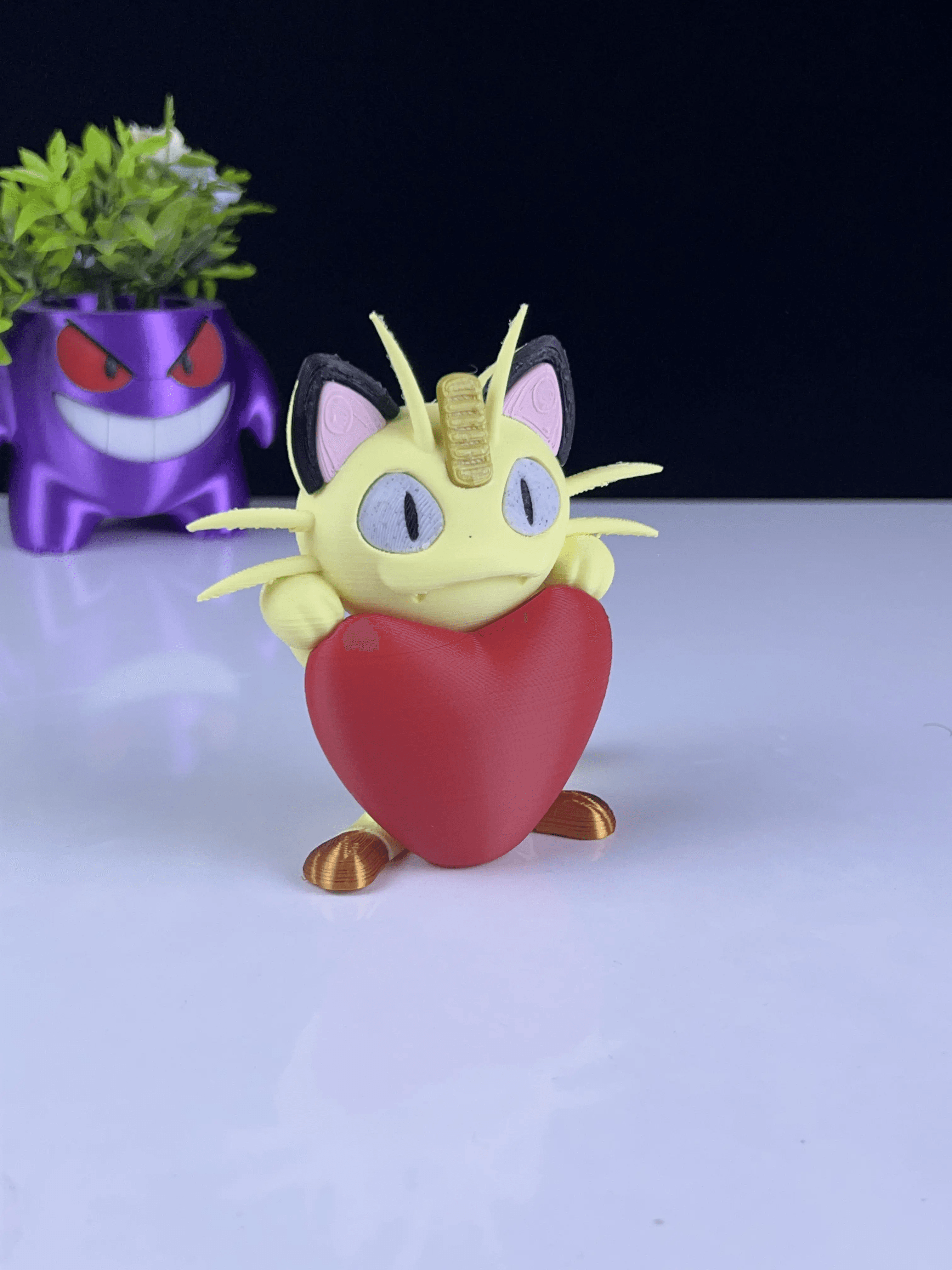 Heartful Meowth Gift for your Wife / Husband - Multipart 3d model