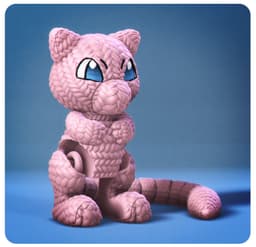 Flexi Crochet Mew 3d model