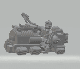 FHW: Dairr Driller Boss on Jet bike with twin Poppers 3d model