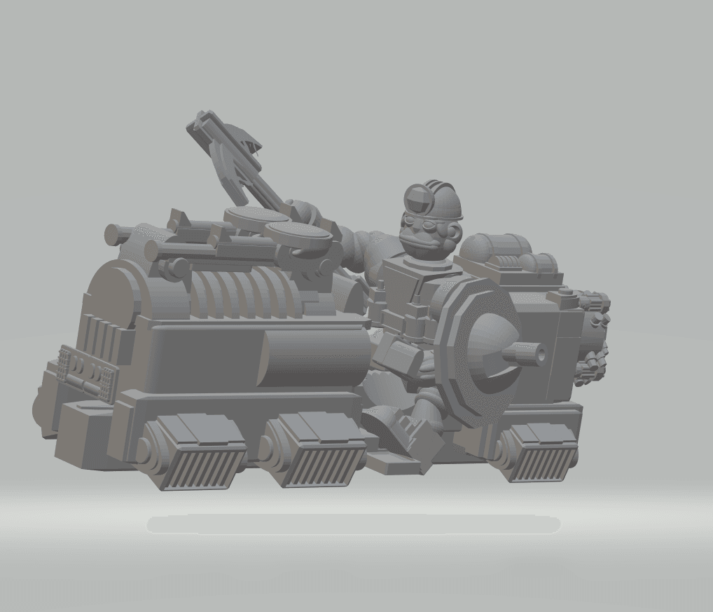 FHW: Dairr Driller Boss on Jet bike with twin Poppers 3d model