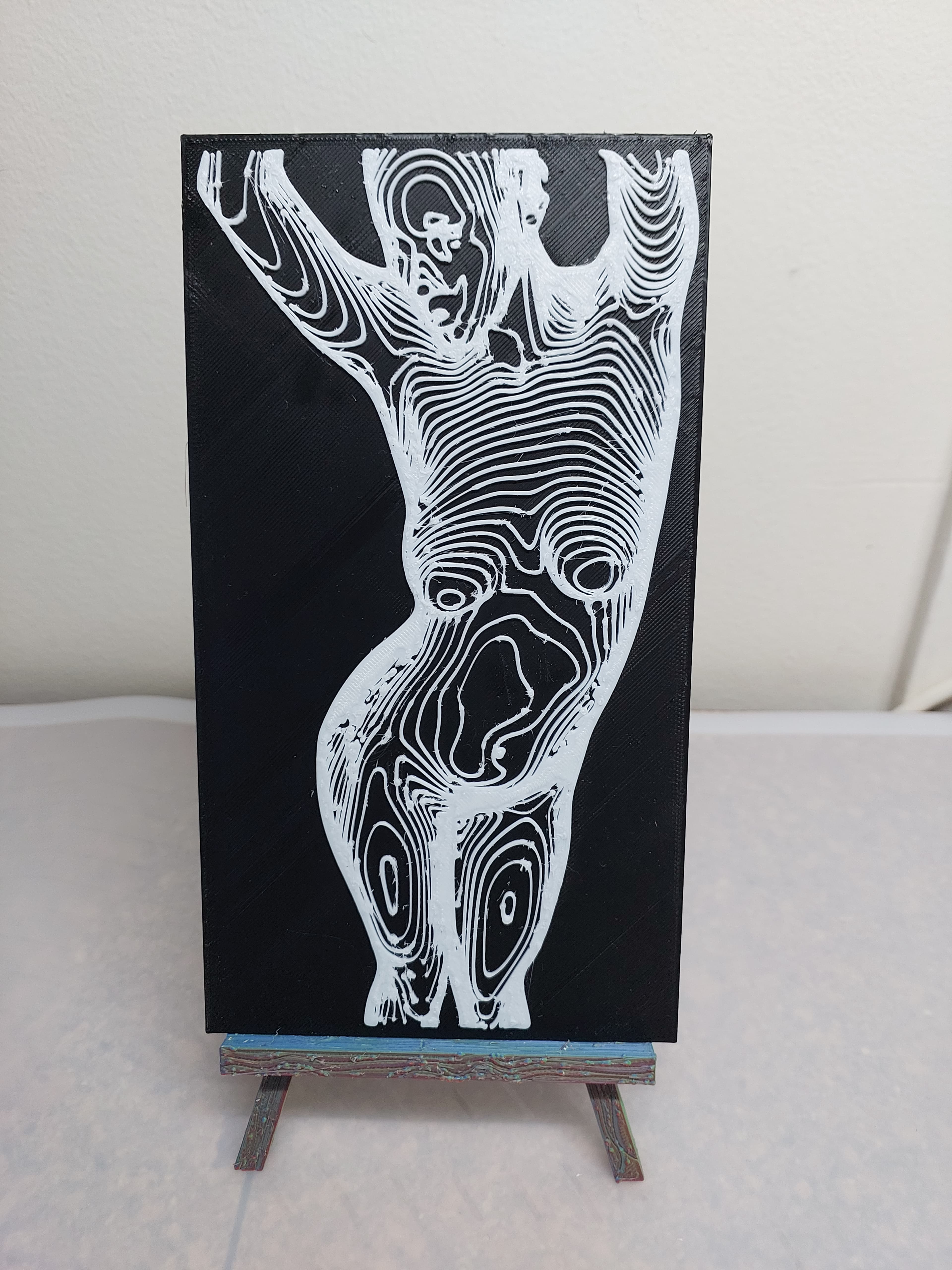 Black & White Wall Art 6 3d model