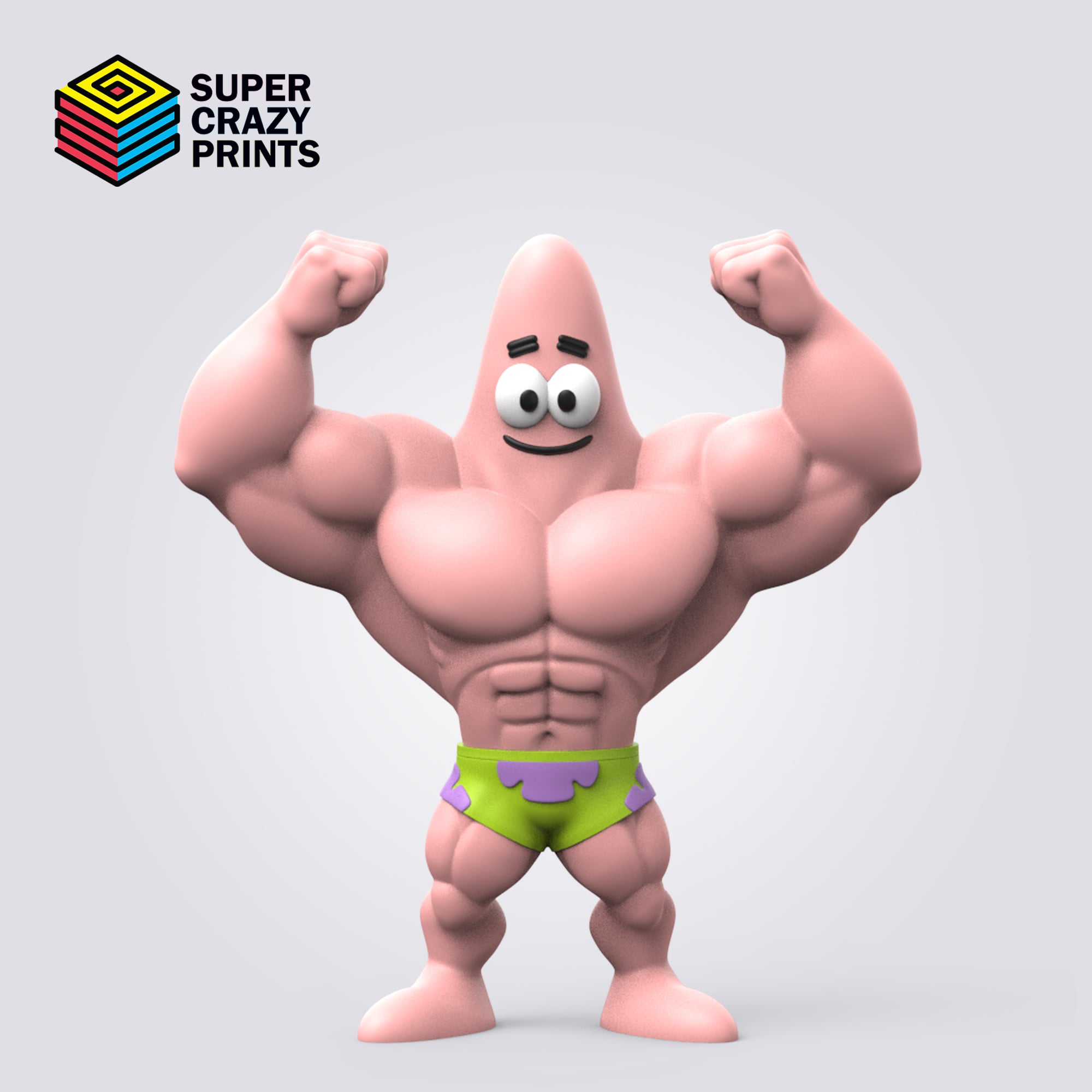 Muscular PatrickStar 3d model
