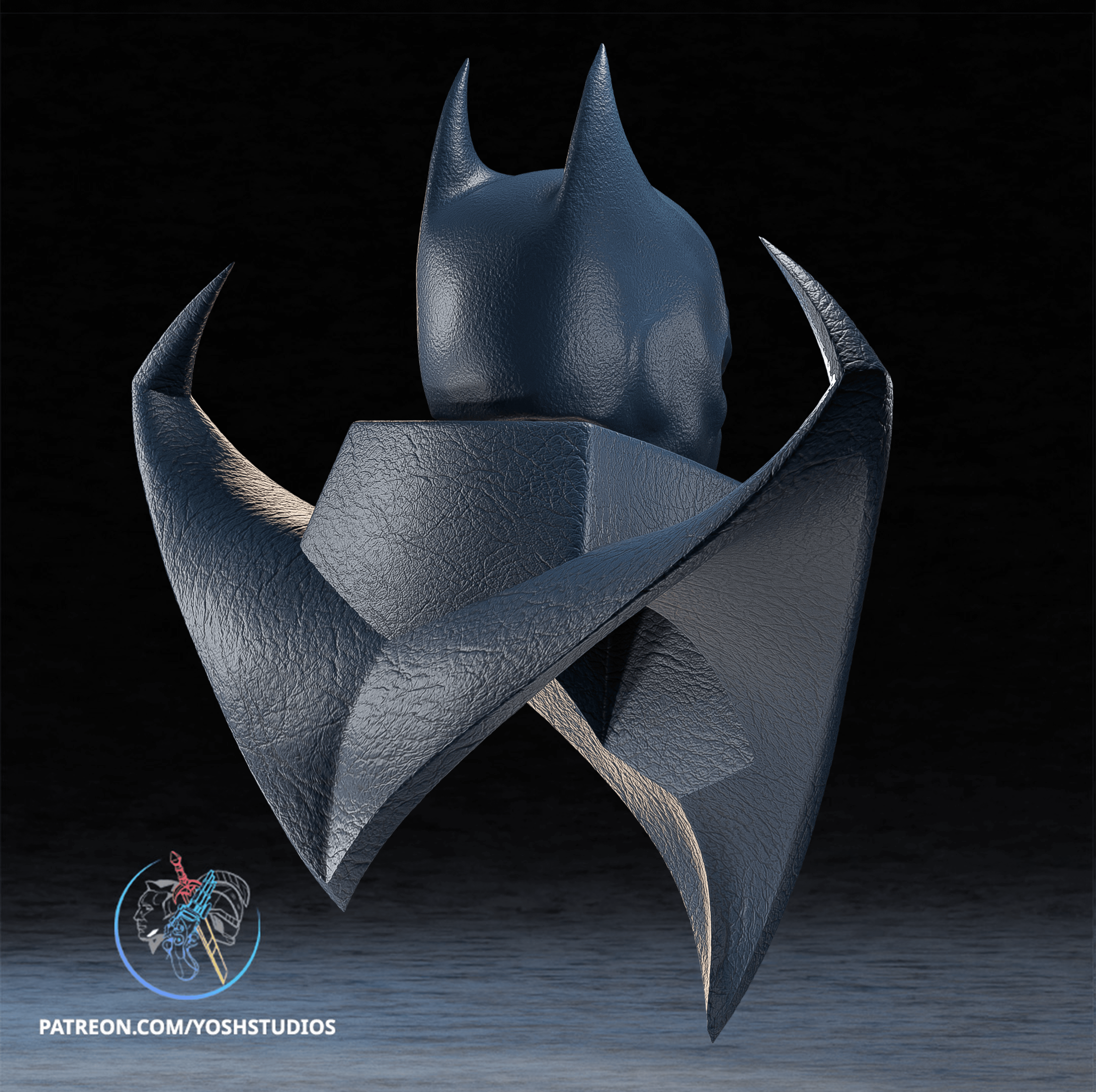 Detective Knightfall Mask 3D Printer STL File 3d model