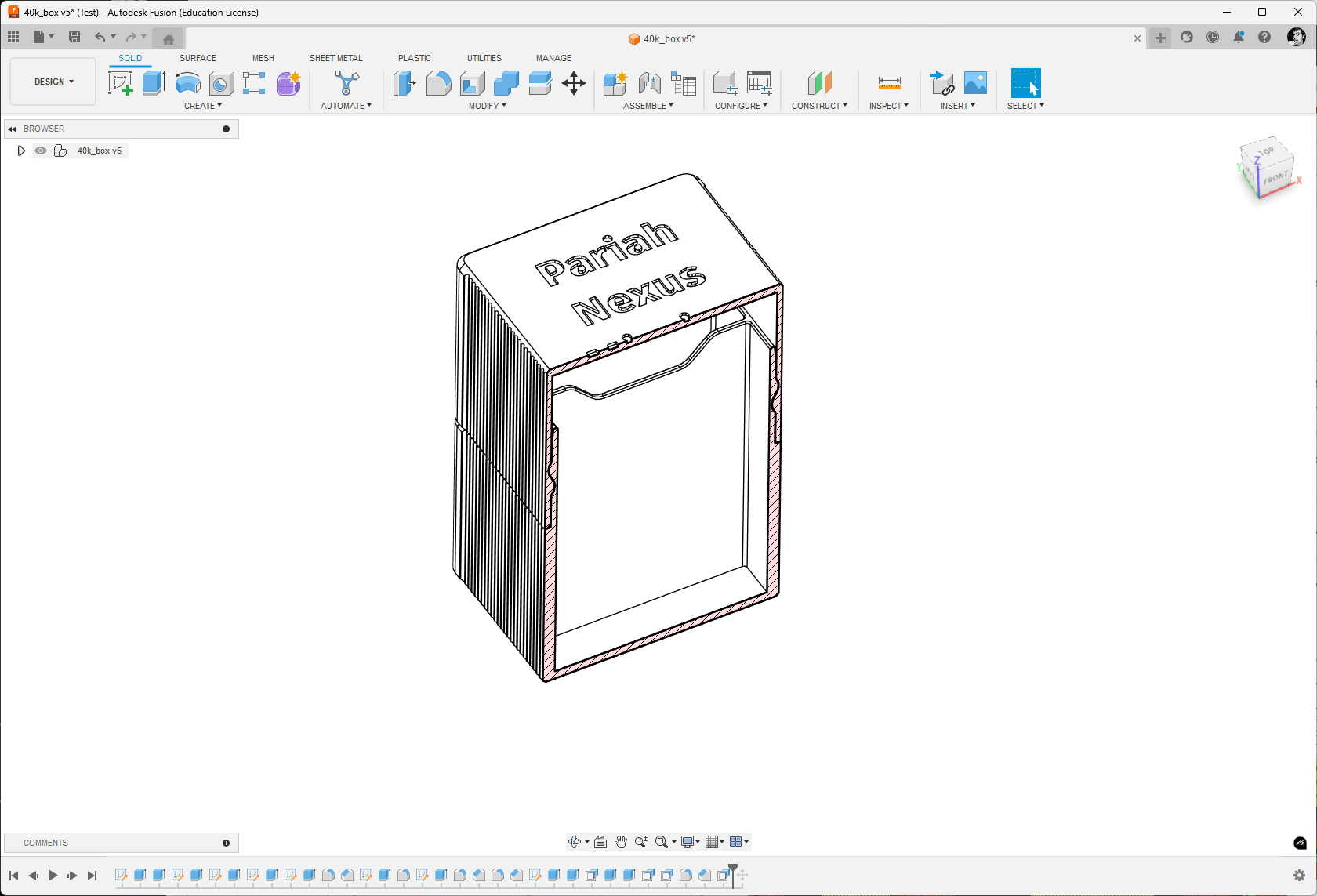Mission Deck box 3d model