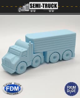 PrintinPlace Semi-Truck (Fixum Dude Motors) 3d model