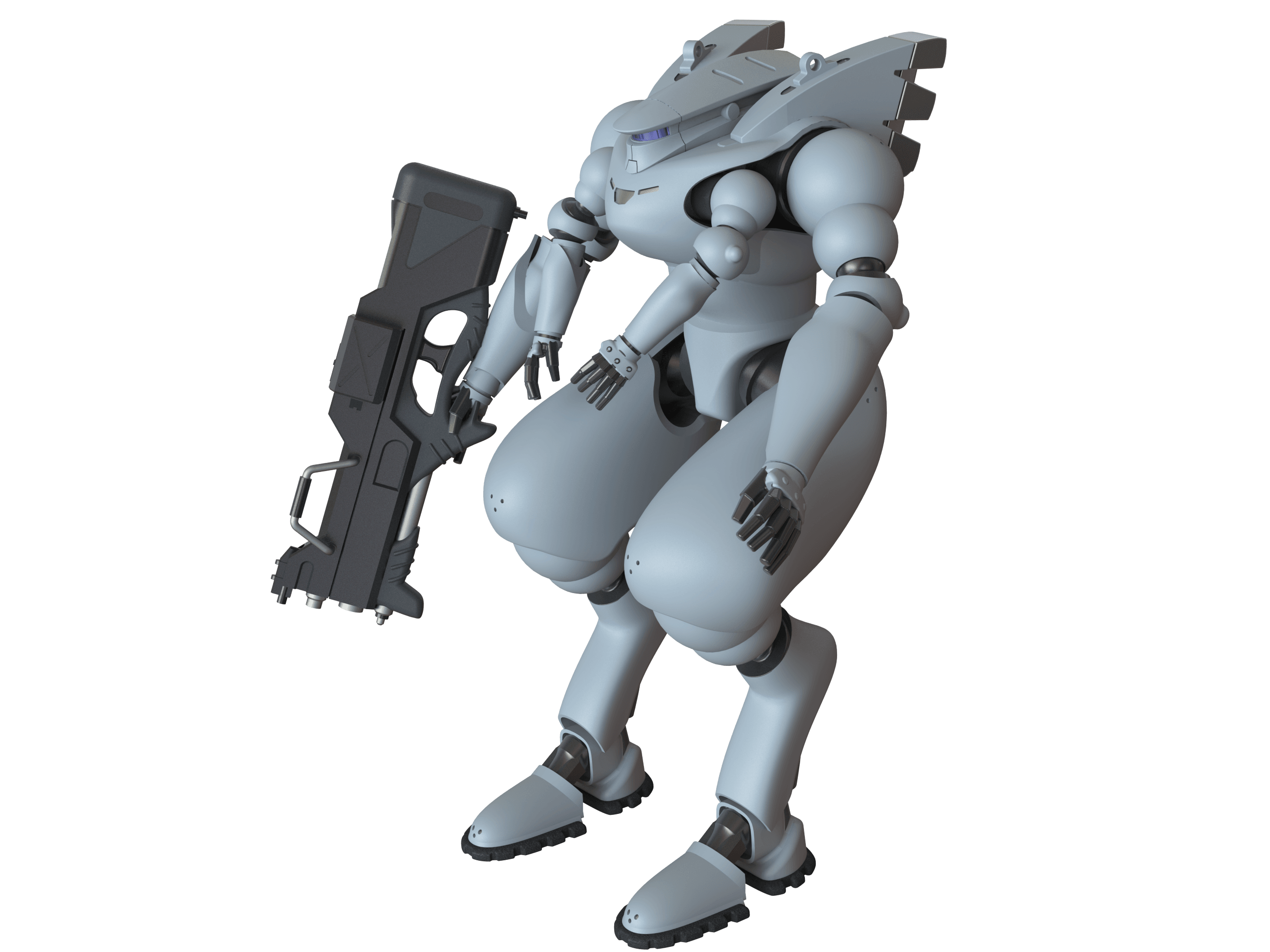 MSDF Type 303 Armoured Suit 3d model