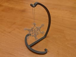 Tatting & Ornament Stand - Lightweight, Stores Flat 3d model