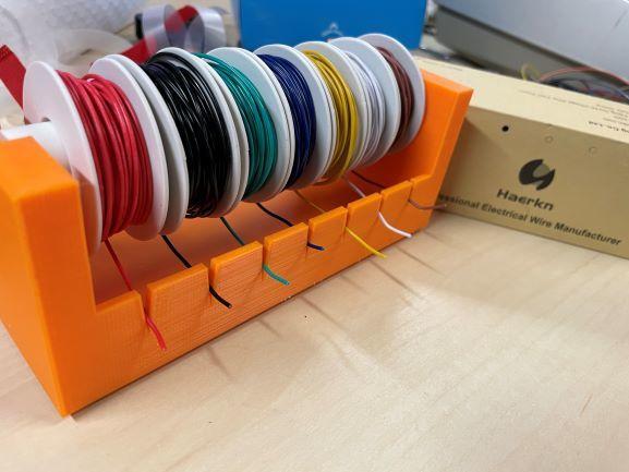 Simple Project Wire Spool Holder and Carrier 3d model