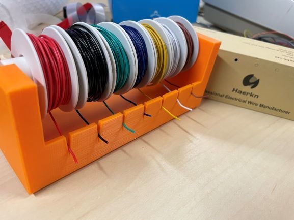 Simple Project Wire Spool Holder and Carrier 3d model