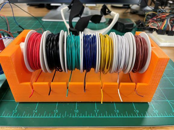 Simple Project Wire Spool Holder and Carrier 3d model