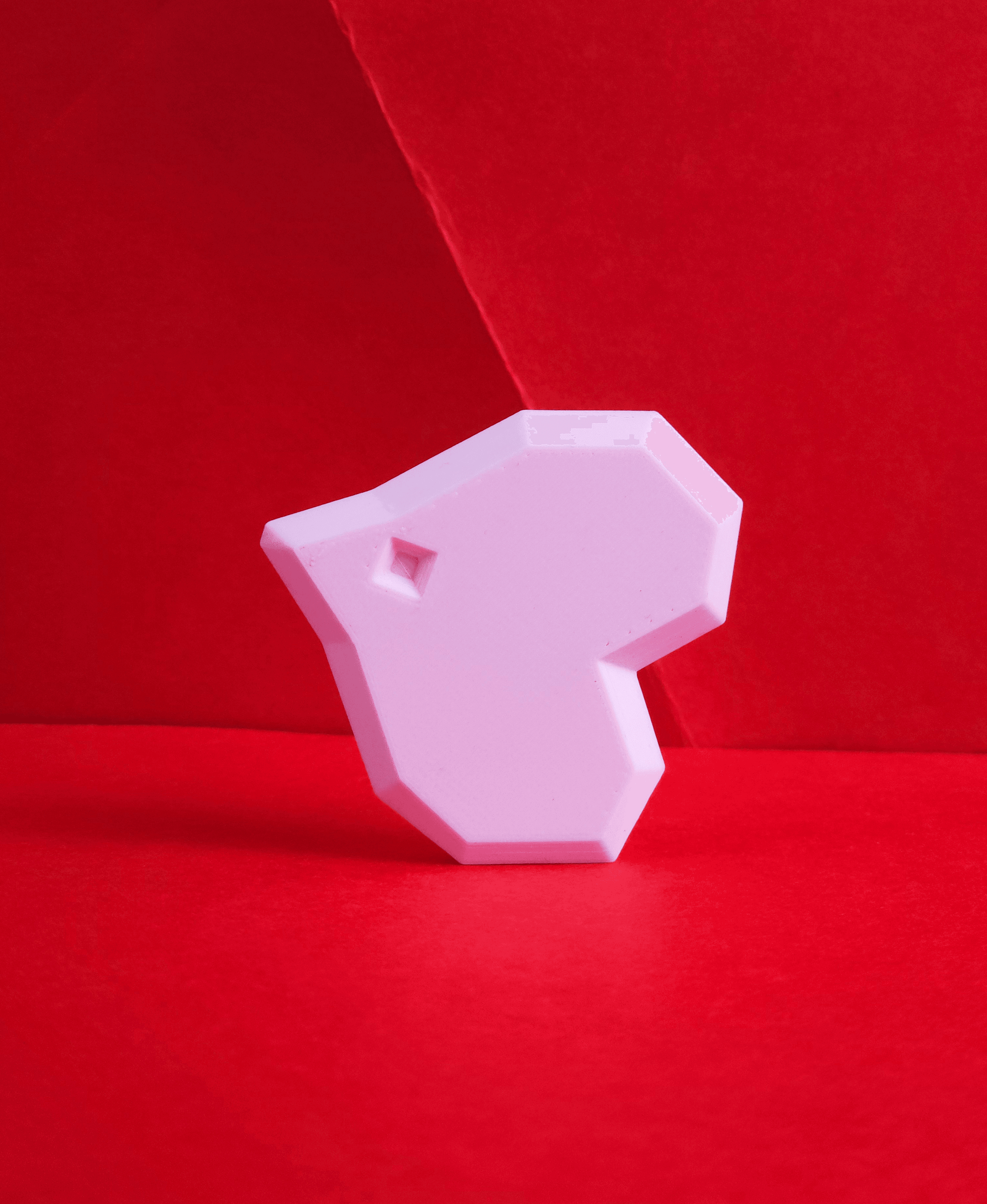 Luvdisc Low Poly Pokemon 3d model