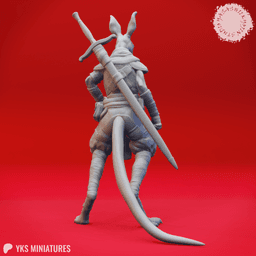Roo-folk Scout - Tabletop Miniature (Pre-Supported) 3d model