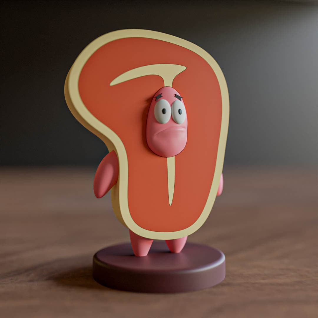 Patrick Steak Costume 3d model