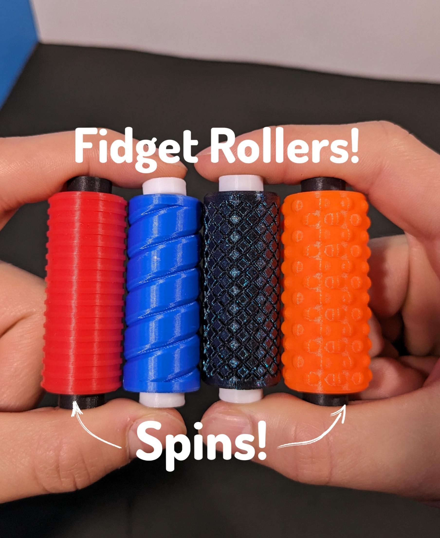 Spinner Fidget Toy - The "Fidget Roller Original!" - 4 Types 3d model